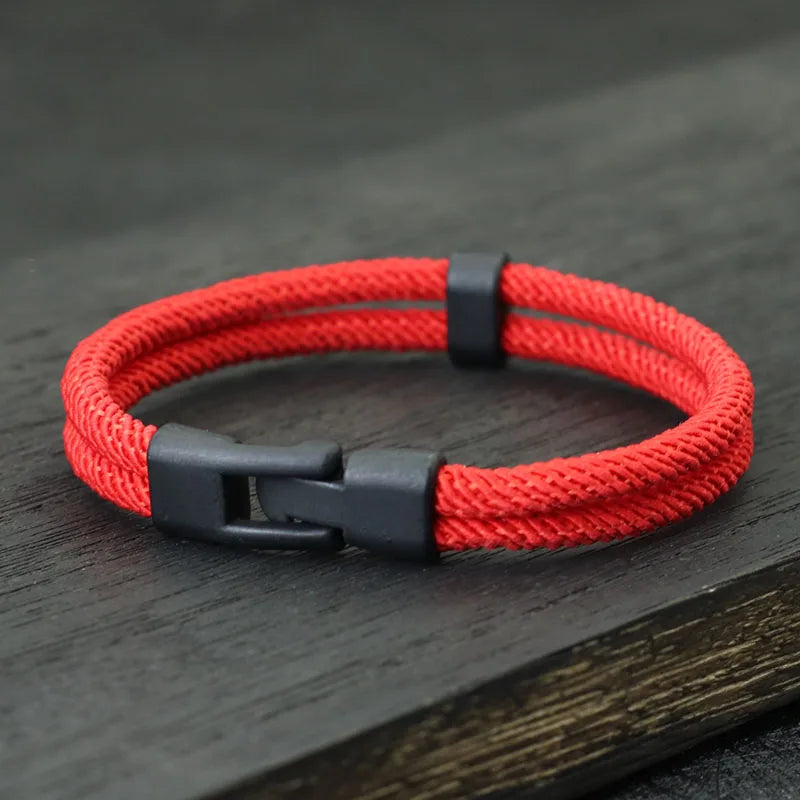 New Fashion Men Bracelet Thread Double Layer Detachable Matching Stackable Braslet Leisure Accessories Hombre Erkek Bileklik - Live Store 4U