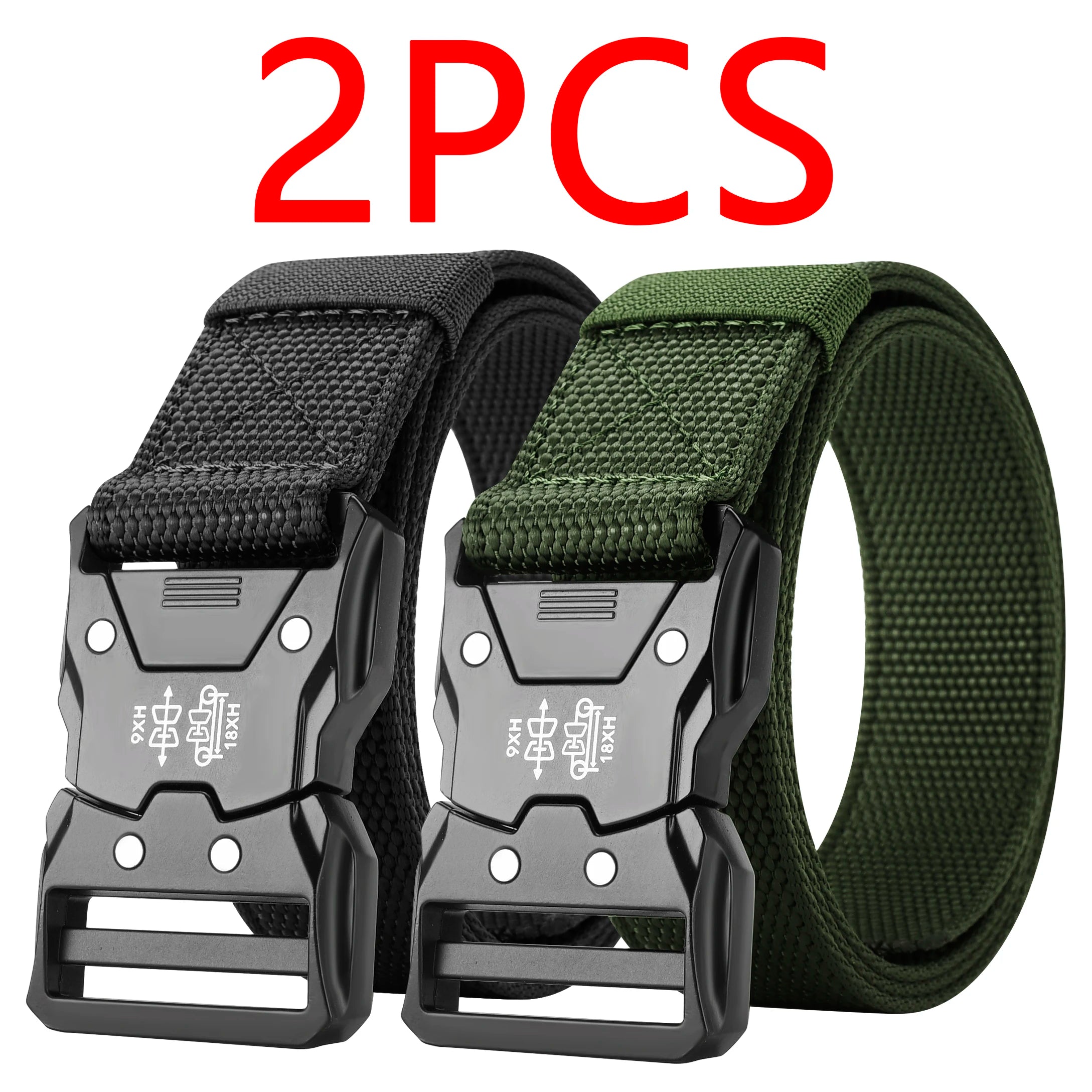 2PC Tactical Waist Belt - Durable Automatic Buckle, Perfect for Outdoor Adventures, Unisex Accessories for Men and Women - Live Store 4U