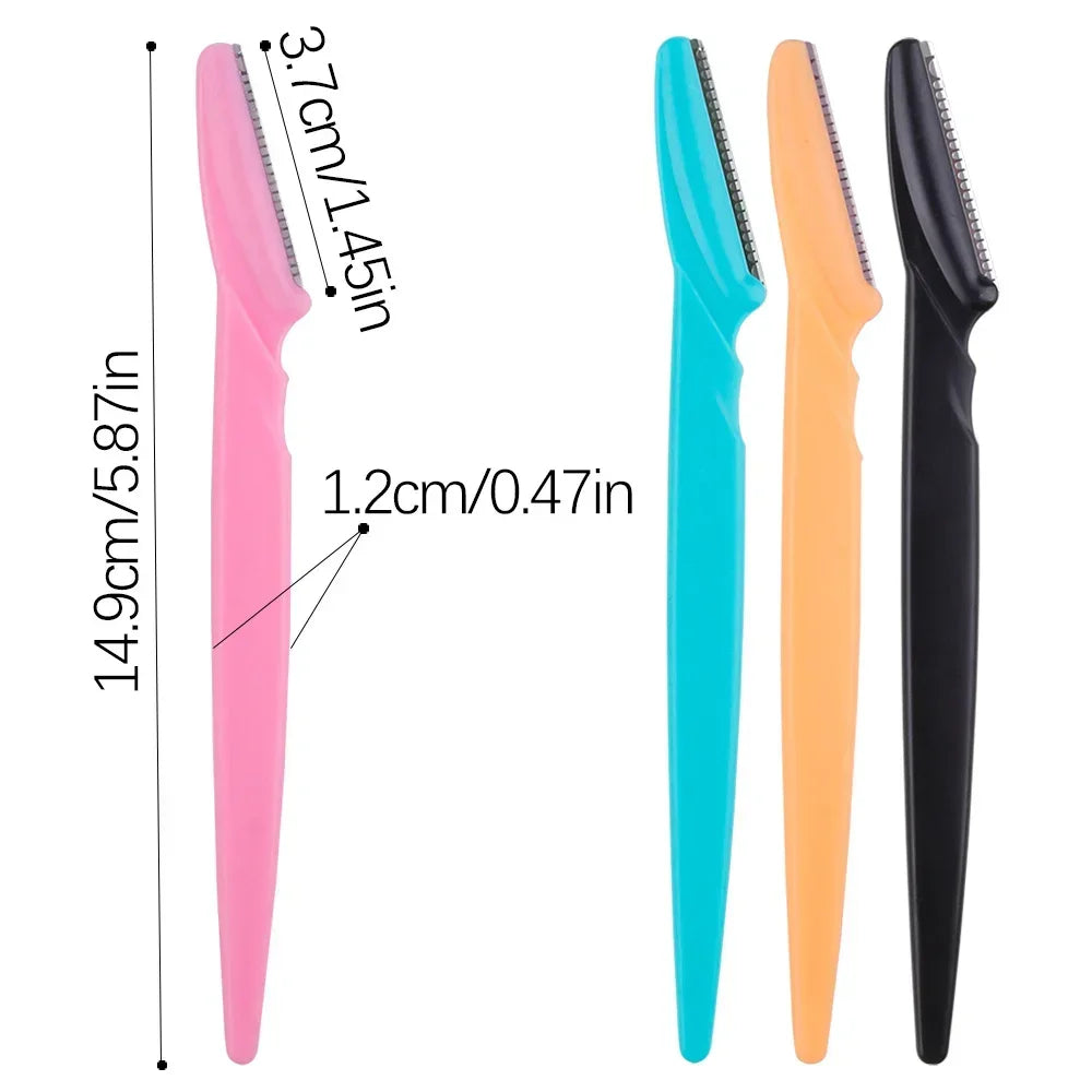 3/5Pcs Precision Eyebrow Razor & Dermaplaning Set for Men and Women - Easy, Gentle Shaping & Exfoliating