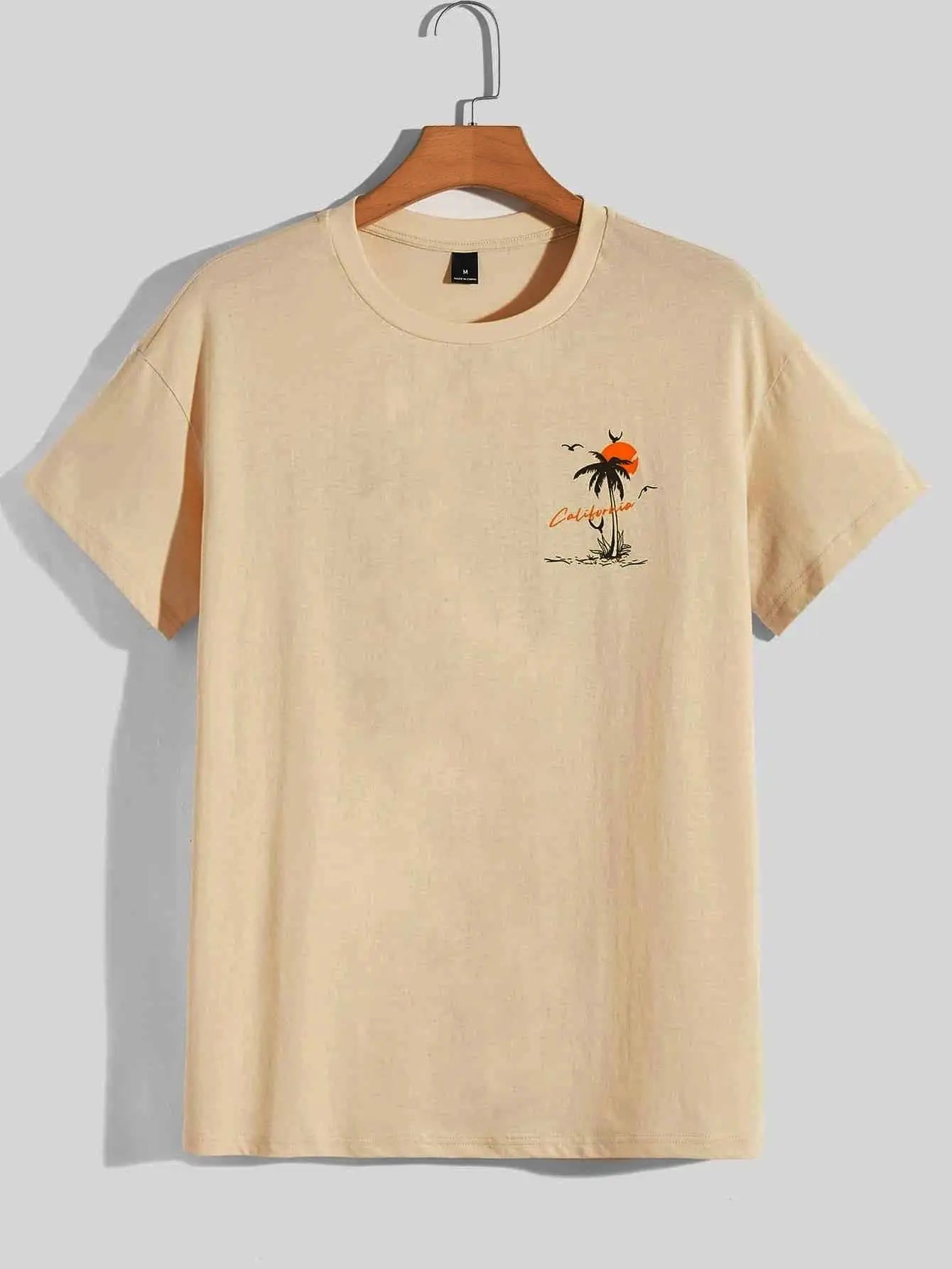 Summer Set Off Again Adventure California Mens T-Shirt Cotton Loose Tee Clothing Fashion Sweat Clothes Oversized Summer Tops - Live Store 4U