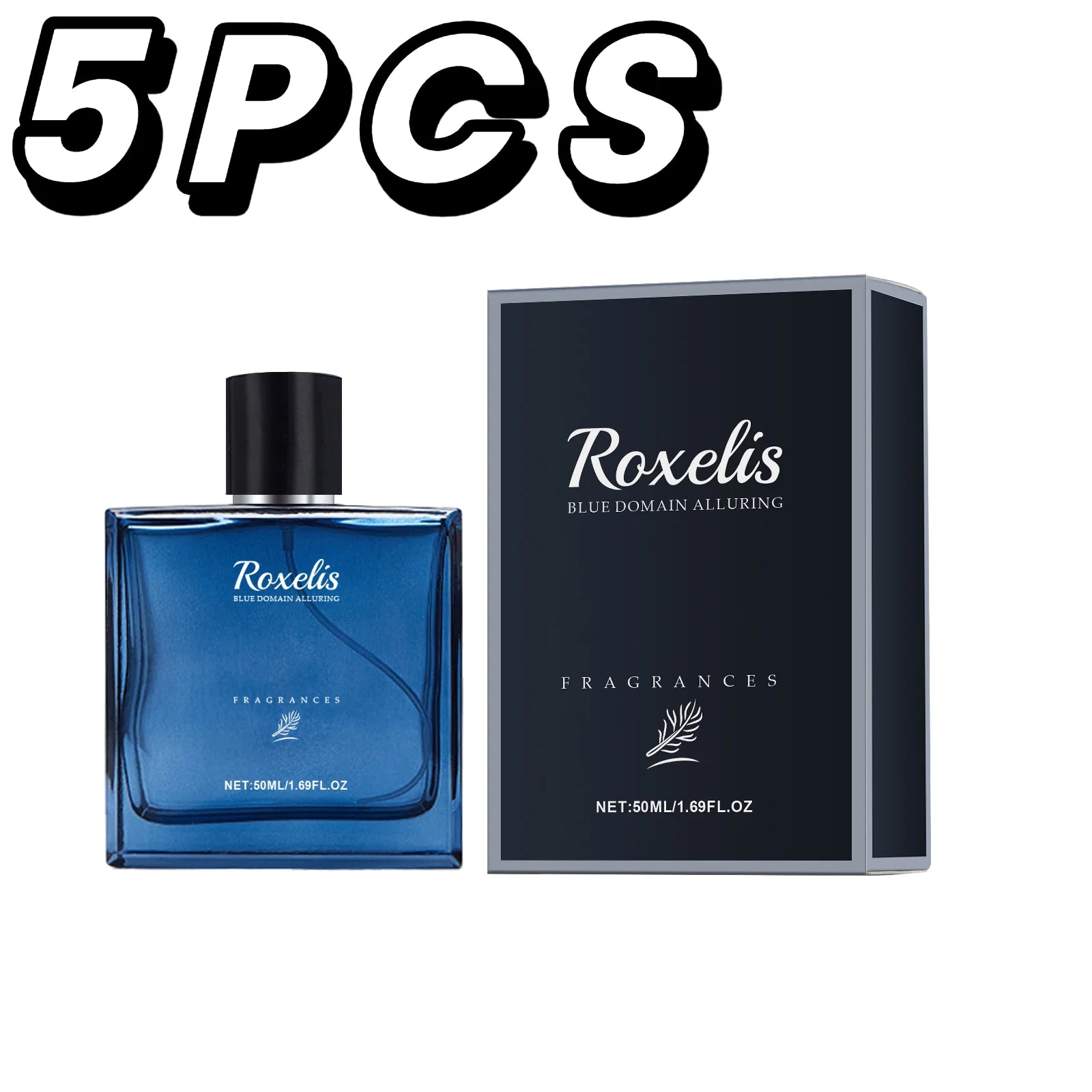 Roxelis 50ml Charmig Cologne Perfume Spray Men's Blue Domain Fragrance Lasting Scent Pheromone Flirting Romantic Dating Perfume