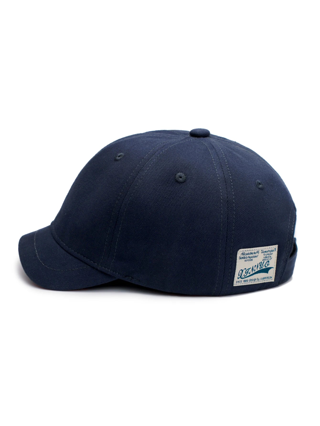 Short Brim Cotton Baseball Cap Men Women Casual Vintage Dad Hat Adjustable Trucker Style Low Profile Caps Nylon Fastener Tape