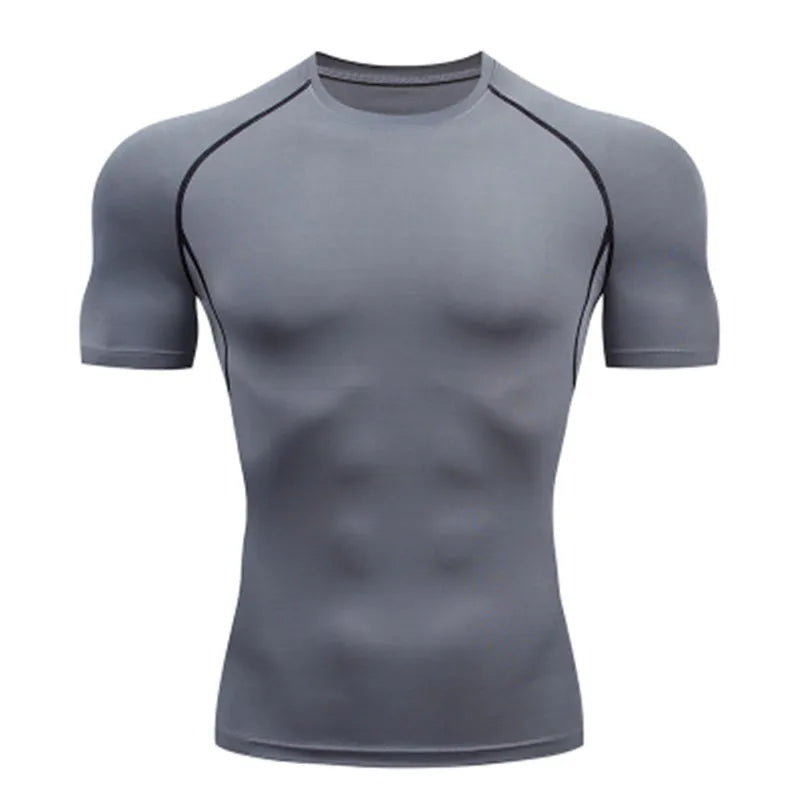 Men's T Shirt Outdoor Training Fitness Gym Jogging Running Sweatshirt Bat/-Man Compression Shirts Tight Elastic Breathable - Live Store 4U
