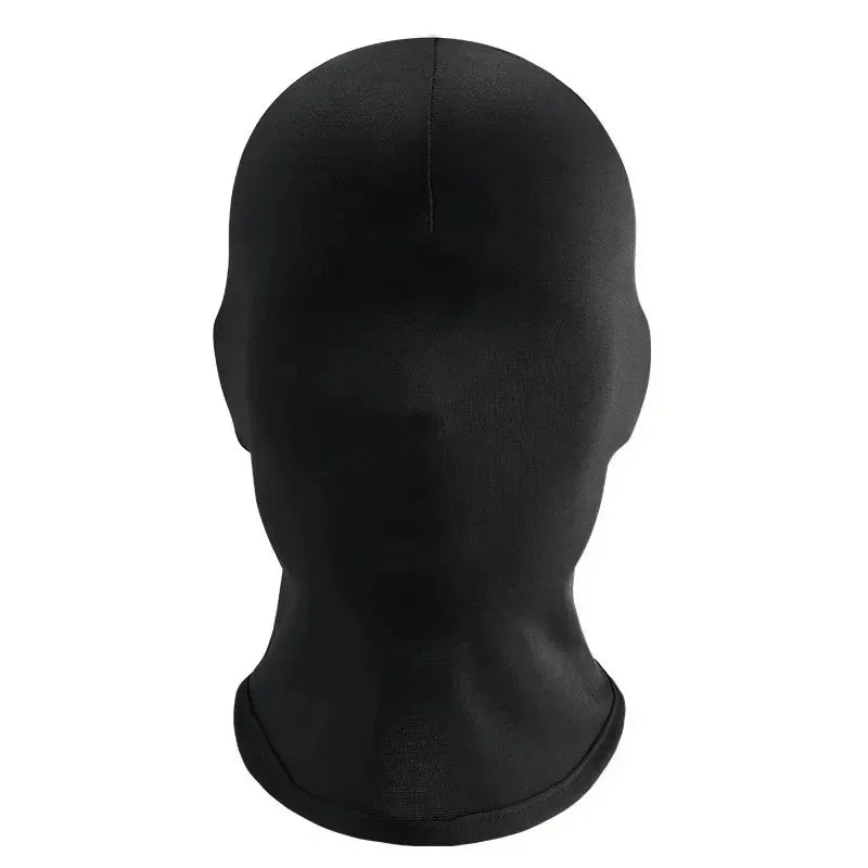 Black Full Face No Hole Cover Hat Women Men Army Tactical Cs Balaclava Cap Sun Uv Protection Bike Motorcycle Multi-Hole Ski Mask - Live Store 4U