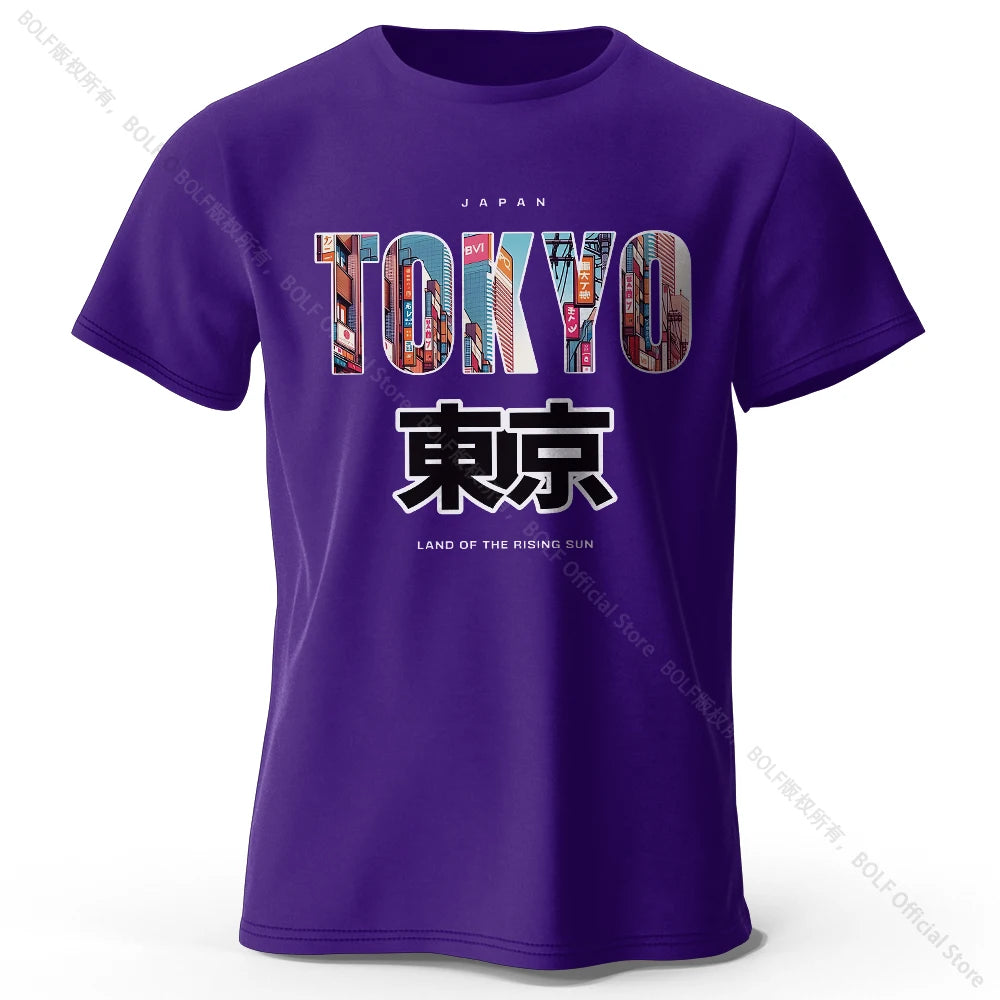 Tokyo Printed Fashion Forward 100% Cotton T-Shirt, Ultra Soft Round Neck Short Sleeve Tee, Perfect for Men & Women - Live Store 4U
