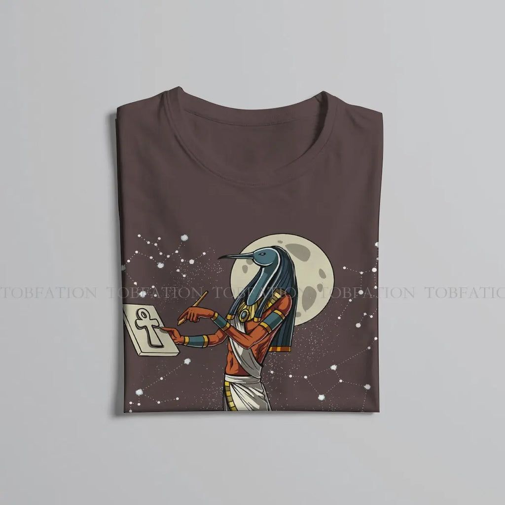 Ancient Egypt Egyptian Crewneck TShirts God Thoth Classic Personalize Men's T Shirt Hipster Clothing Size S-6XL