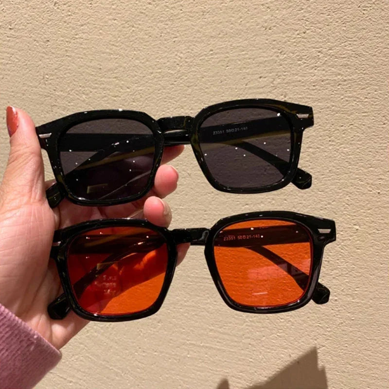2024 Unisex Rectangle Vintage Sunglasses Fashion Design Retro Sun Glasses Female Lady Eyeglass Cat Eye Casual Goggles UV400