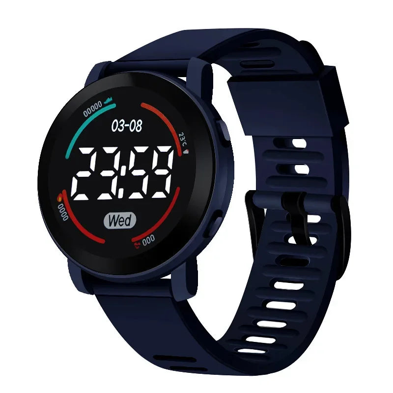 Unisex Sports Digital Watch for Men Women Boys Girls Fashion Waterproof Electronic Watches Breathable LED Wristwatch Gifts