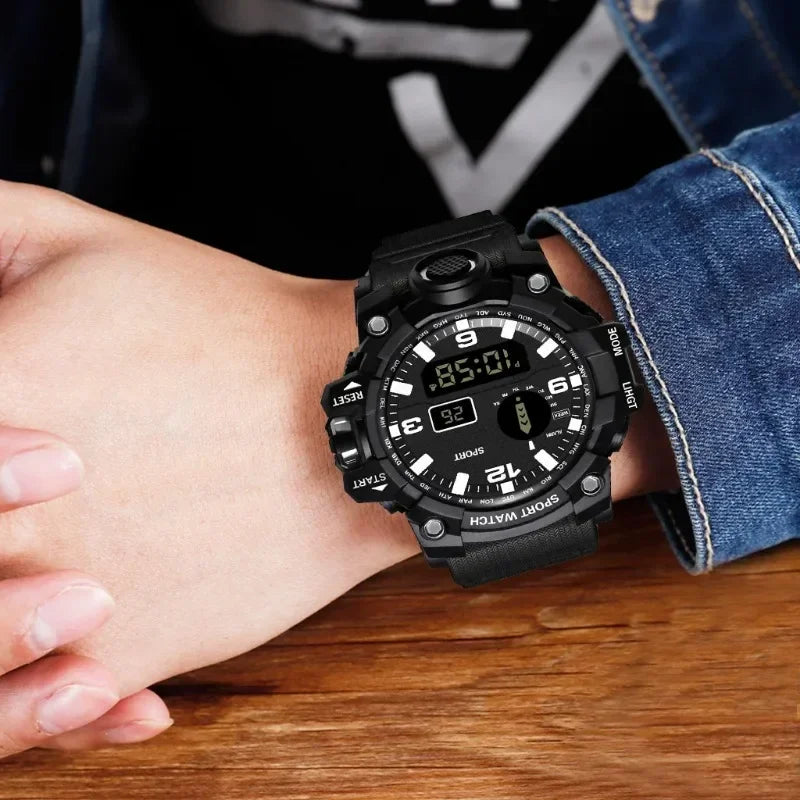 New Multifunctional Electronic Watch for Men Casual Simple Waterproof Sports Mens Watches Fashionable Wristwatch Accessories