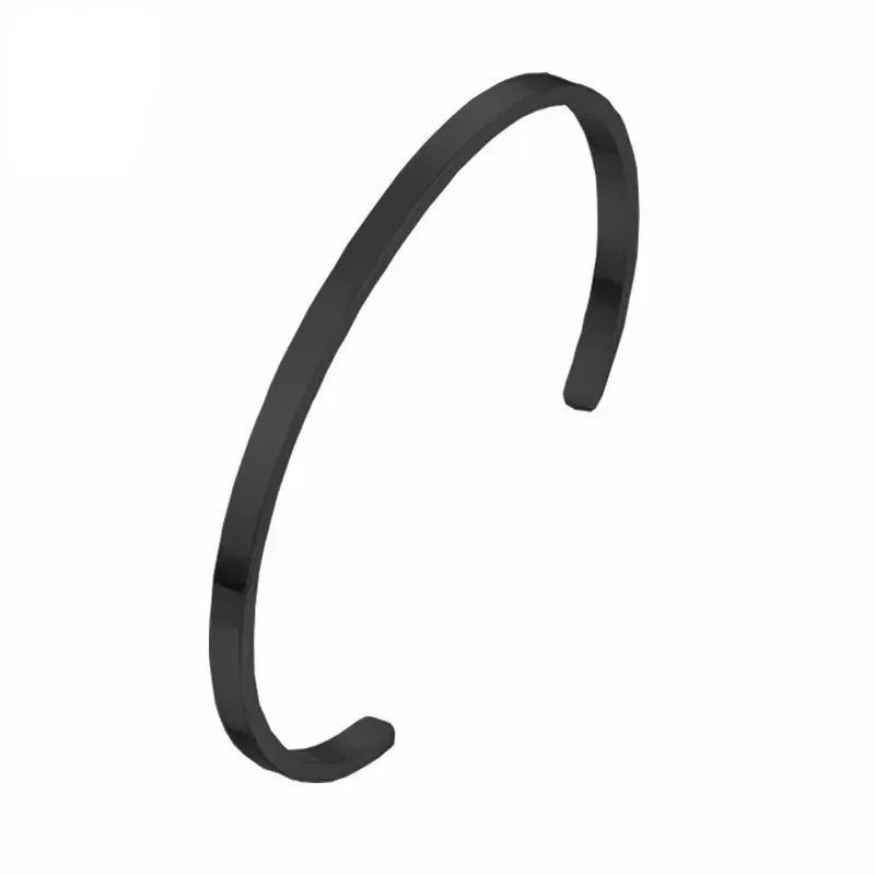 2024 New Simple Twisted Stainless Steel Open Bangles for Men Women Delicate Silver Color Cuff Bracelet Fashion Party Jewelry - Live Store 4U