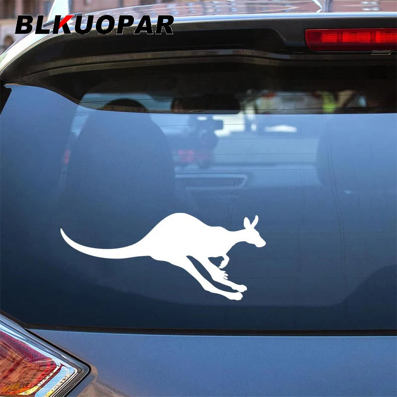 BLKUOPAR For Kangaroo Car Stickers Waterproof Fashionable Decals Personality Occlusion Scratch Motorcycle Surfboard Decor