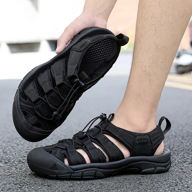 Men's Shoes Outdoor Non Slip Men's Hiking Shoes Lightweight Comfortable Casual Sandals Summer Large Breathable Water Shoes