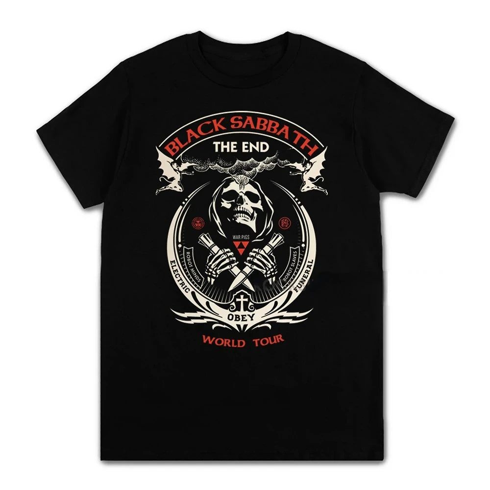 Black Metal Rock Band T shirt Men Women Fashion Casual Graphic Short Sleeve Short Sleeve Plus Size T Shirt Unisex 62474 - Live Store 4U