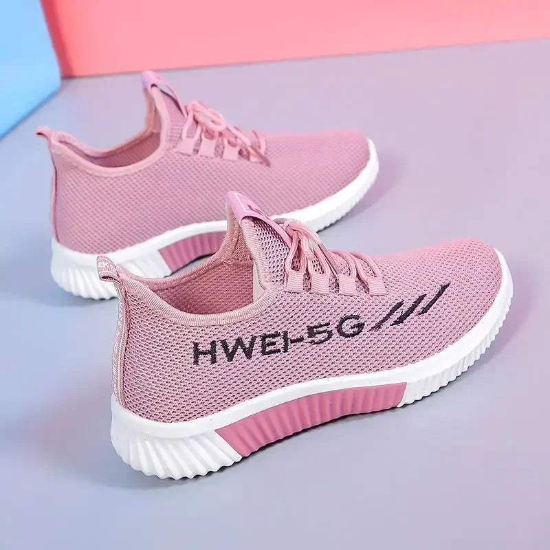 2025 Spring/Summer New Korean Casual Shoes, Breathable Cloth Shoes, Foreign Trade Sports Shoes, Women's Fashion Single Shoes