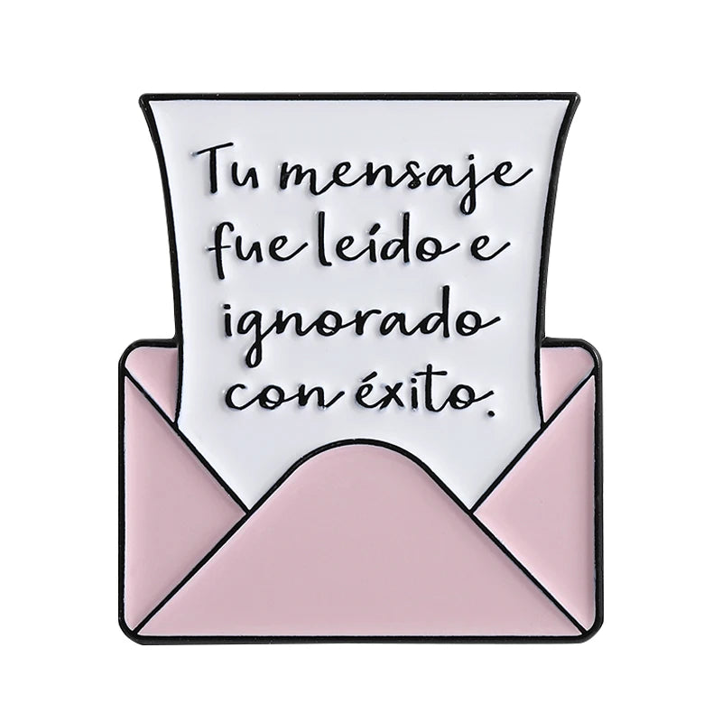 Funny Spanish Quote Enamel Pins Te Calmas O Te Calmas Despues No Digas Que No Te Avise Metal Brooches Lapel Badge Jewelry Gifts - Live Store 4U