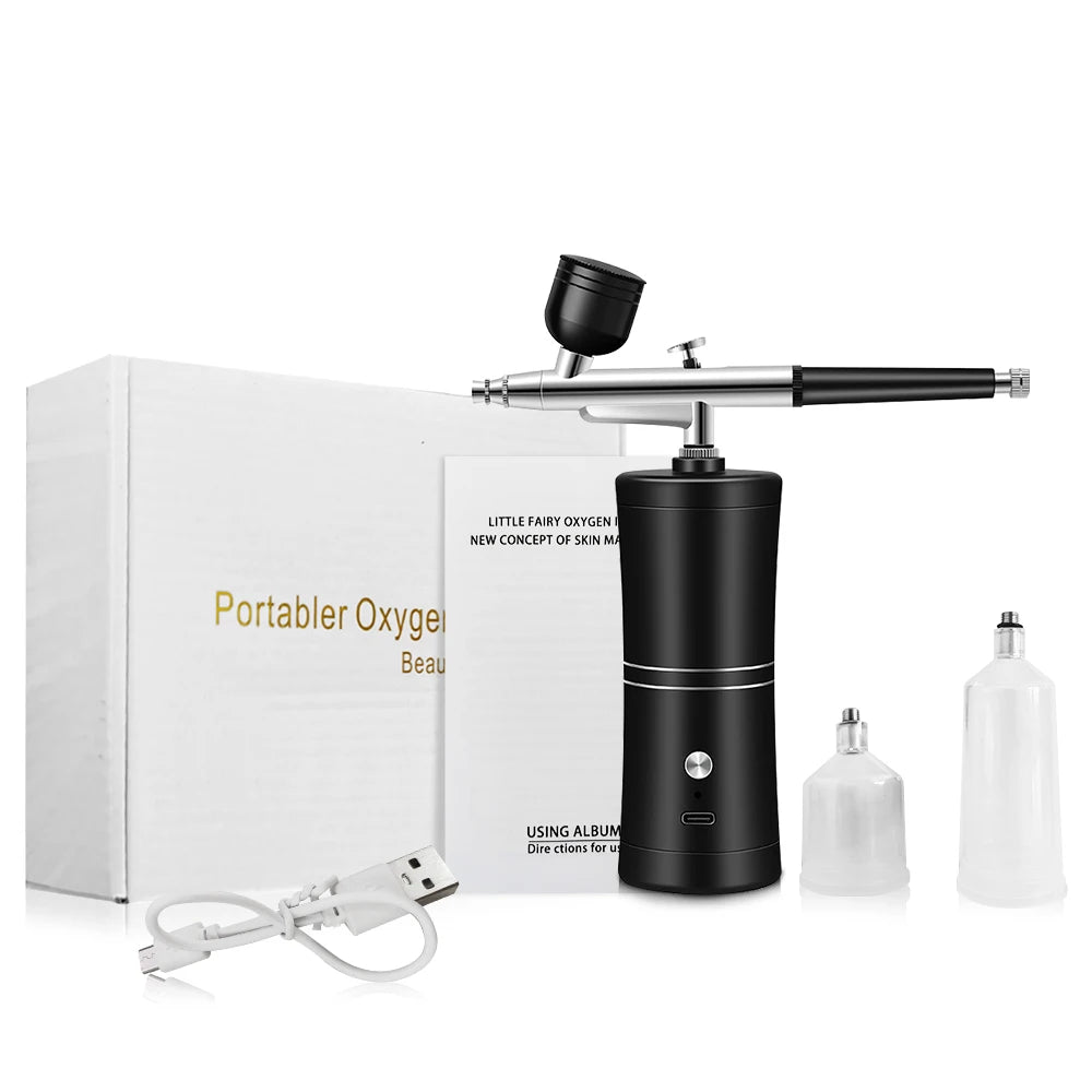 Airbrush with Compressor for Nail Painting Portable Cordless Airbrush Mini Airbrush Sprayer Gun for Nail Art Cake Painting