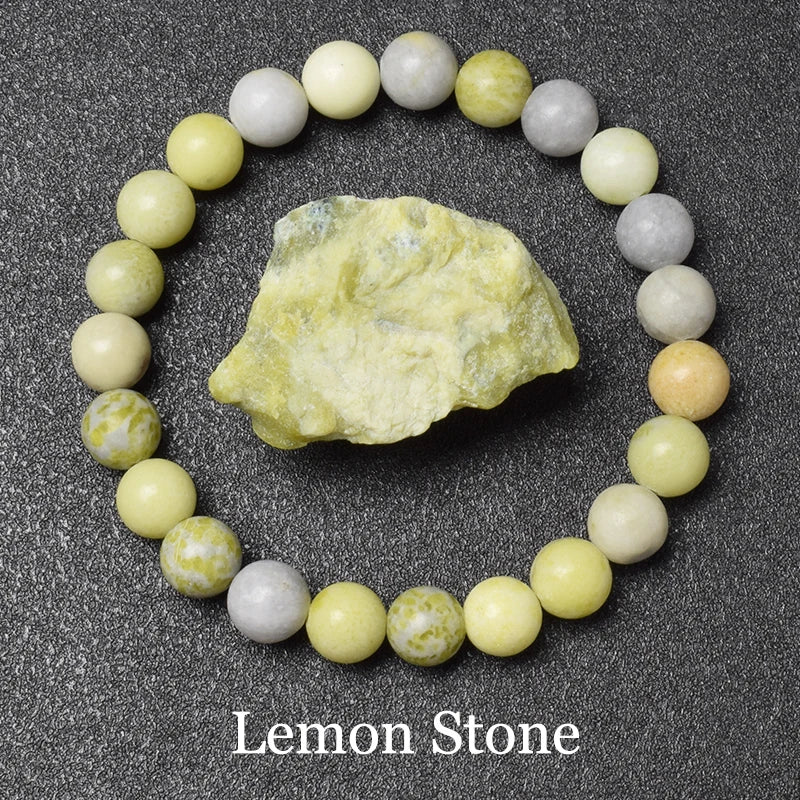 Natural Golden Obsidian Stone Beads Bracelet Men Women Golden Light Rainbow Obsidian Raw Stone Round Bead Natural Energy Jewelry - Live Store 4U