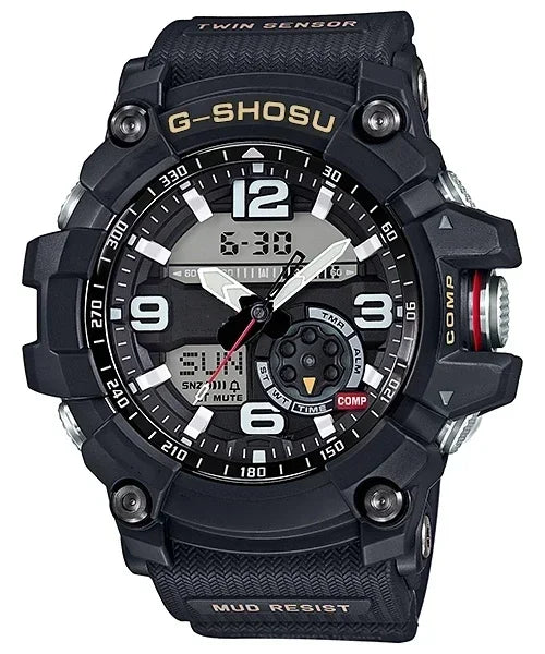 GG Digital Sports Electronic Unisex Watch Small Mud King LED Dual Display World Time Large Dial Full Function