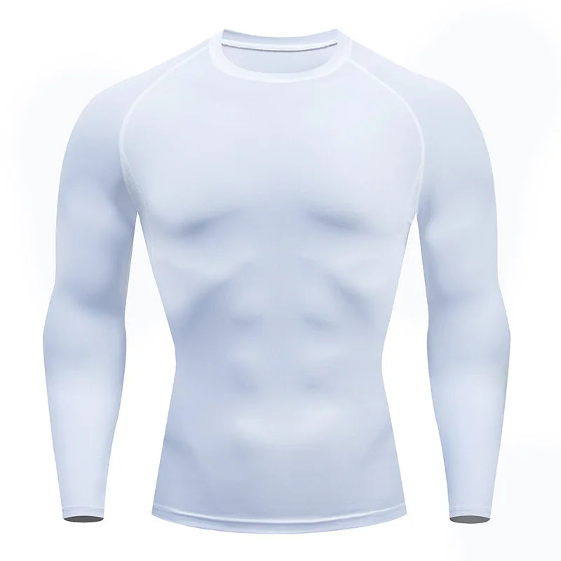 Men's T Shirt Outdoor Training Fitness Gym Jogging Running Sweatshirt Bat/-Man Compression Shirts Tight Elastic Breathable - Live Store 4U