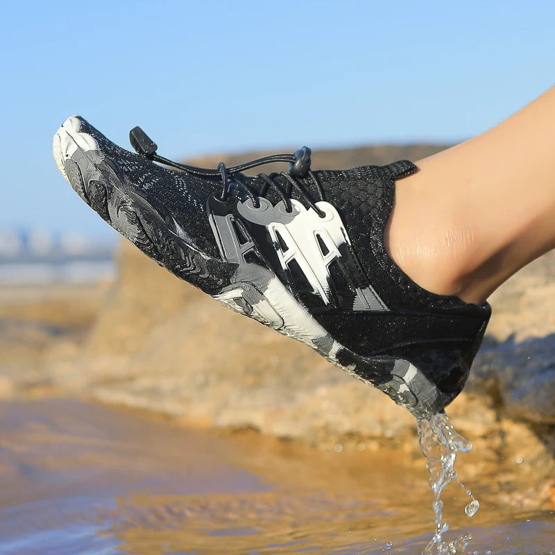 Summer Upstream Wading Shoes Five Fingers Beach Barefoot Colorful Sandals Men Women Pool Swimming Portable Aqua Sneakers Unisex