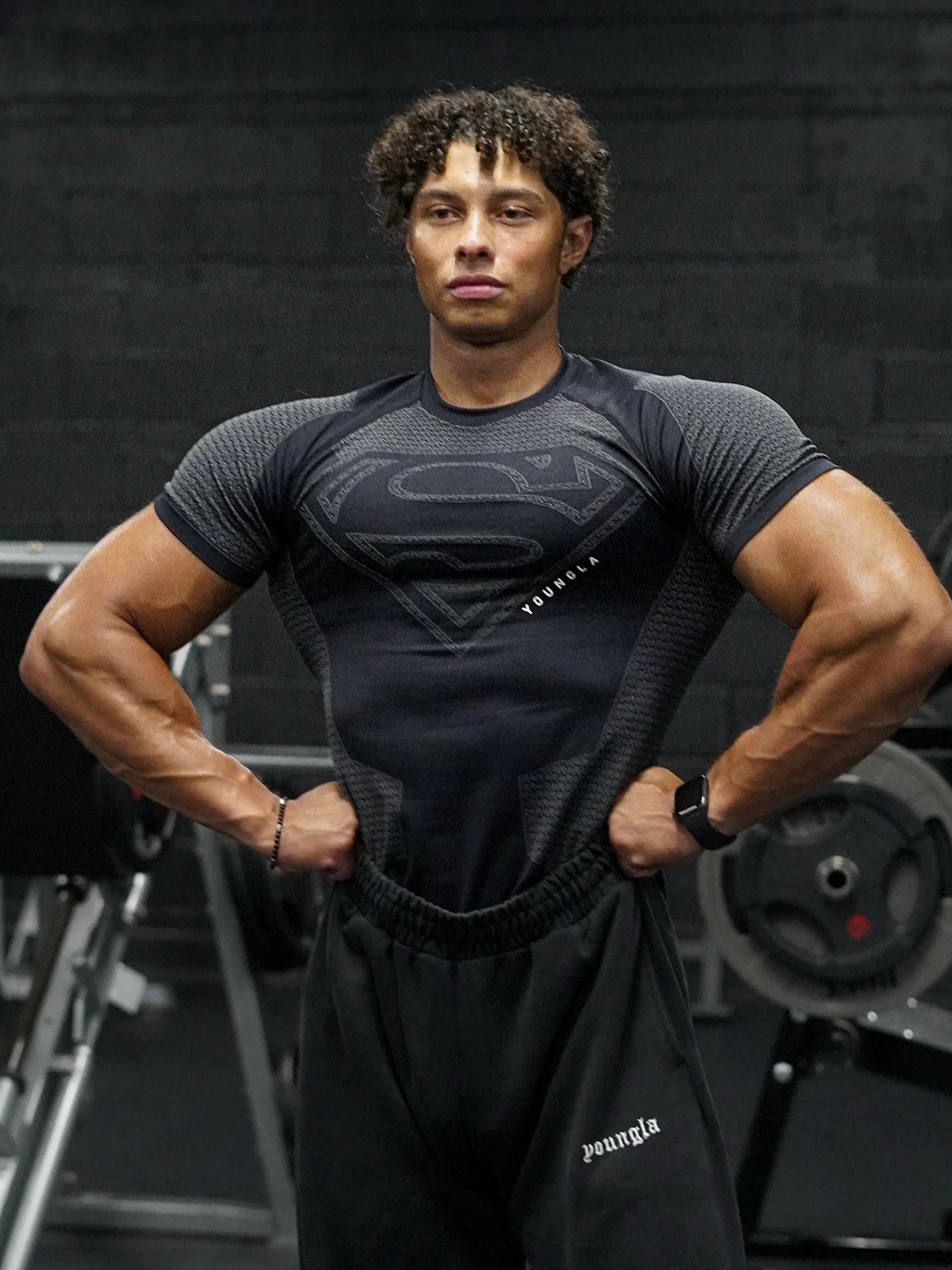 2025 New style Men's High Elastic Quick Dry Sports Shark T-Shirt Tight Workout Breathable Summer Gym Trendy Short sleev - Live Store 4U