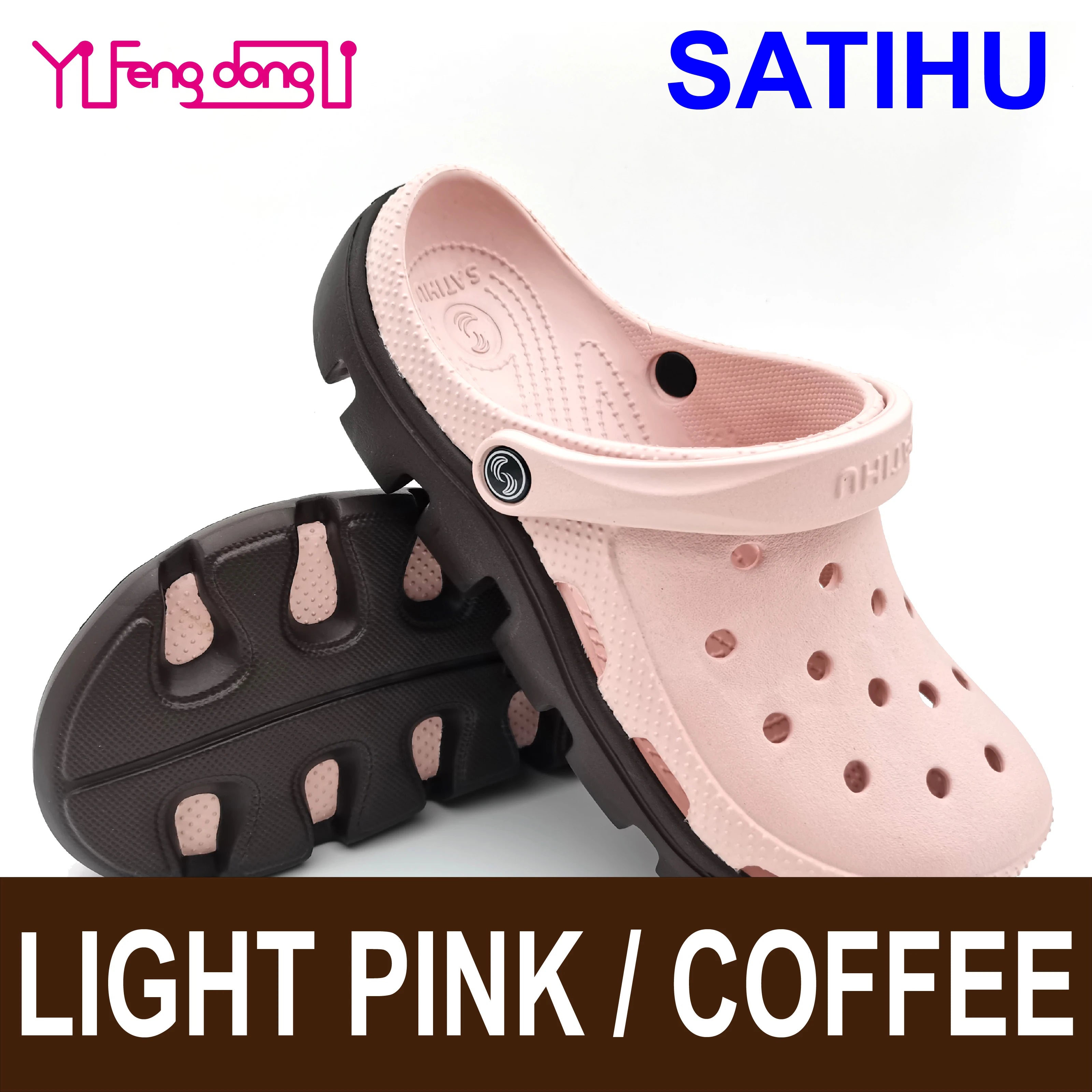 SATIHU Clogs Beach Sandals Casual Shoes Family Parent-child Male Female Lovers Friends Summer Stroll Antiskid Waterproof Fashion