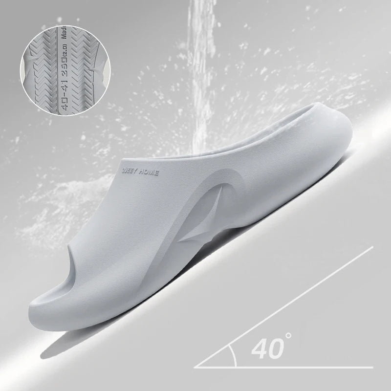 Comwarm Summer Classic Flip Flops Men Fashion Beach Sandals Antislip Indoor Bathroom Slippers Comfy Casual Sandals EVA Slippers