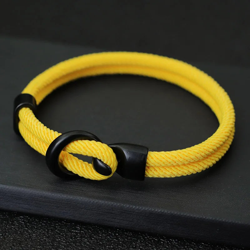 Fashion Rope Bracelet Men Double Layer Outdoor Camping Braclet Homme Accessories Survival Paracord Braslet Gift For Him - Live Store 4U