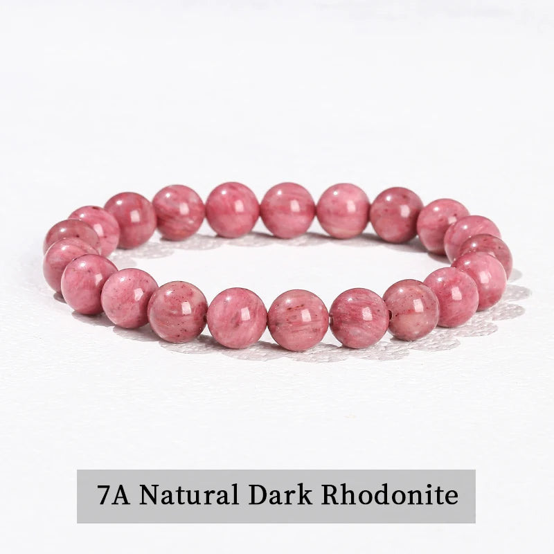 JD 6 8 10mm Natural Stone Beaded Bracelet Obsidian Fluorite Quartz Jasper Healing Beads Bangles Women Men Stretch Yoga Jewelry - Live Store 4U