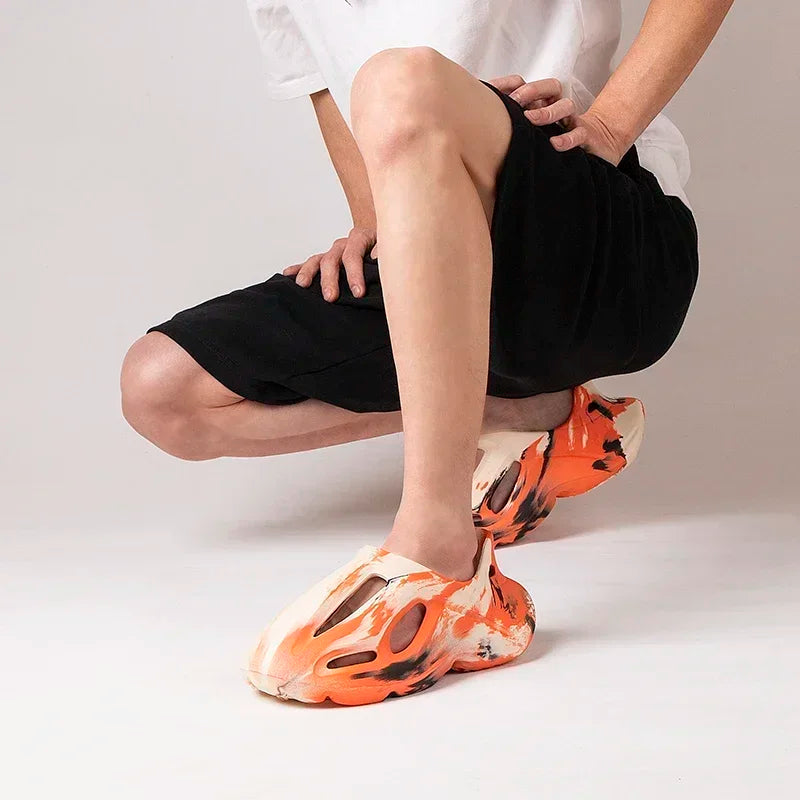 Summer Men Women Slippers Camouflage Platform Outdoor Clogs Shoe Beach Sandals Male Soft EVA Indoor Home Slides Lover Flip Flops