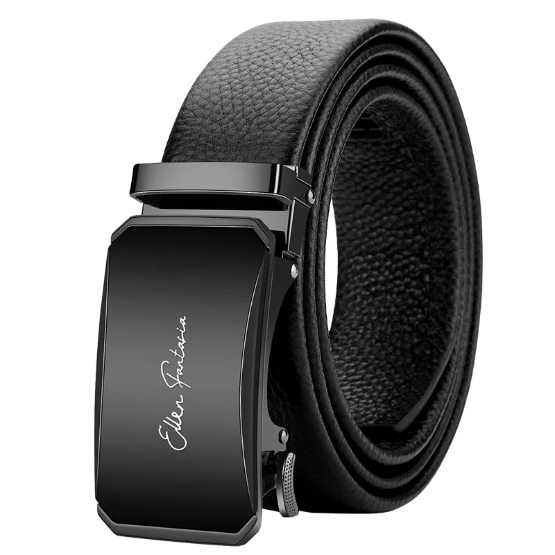 OYIFAN Men Belt Genuine Leather belt for men Alloy buckle ratchet belts Men Designer Belt Automatic belts 벨트 - Live Store 4U