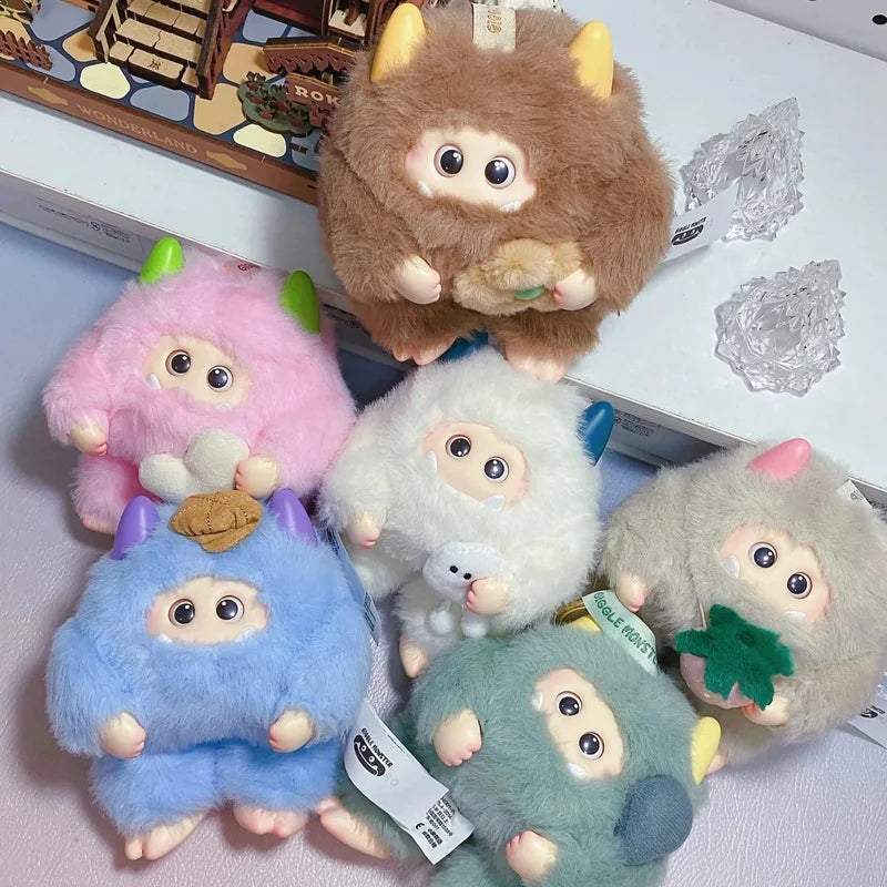 In Stock Velvet Monster Cotton Candy Dream Series Blind Box Cute Desktop Room Ornament Decorative Backpack Pendant Birthday Gift