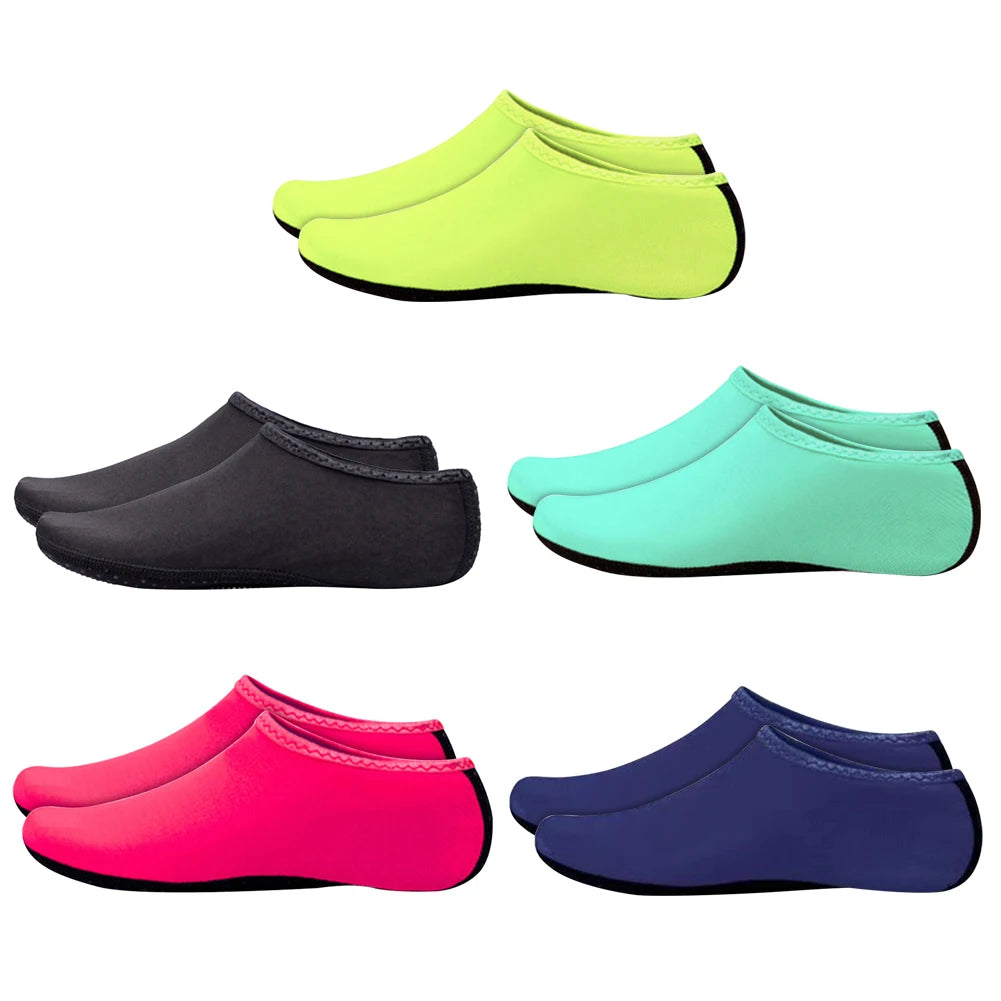 Aqua Diving Sockses Swimming Diving Socks Slipper Non-Slip Water Shoes Summer Beach Sandal Flat Shoe For Water Sports Women Men