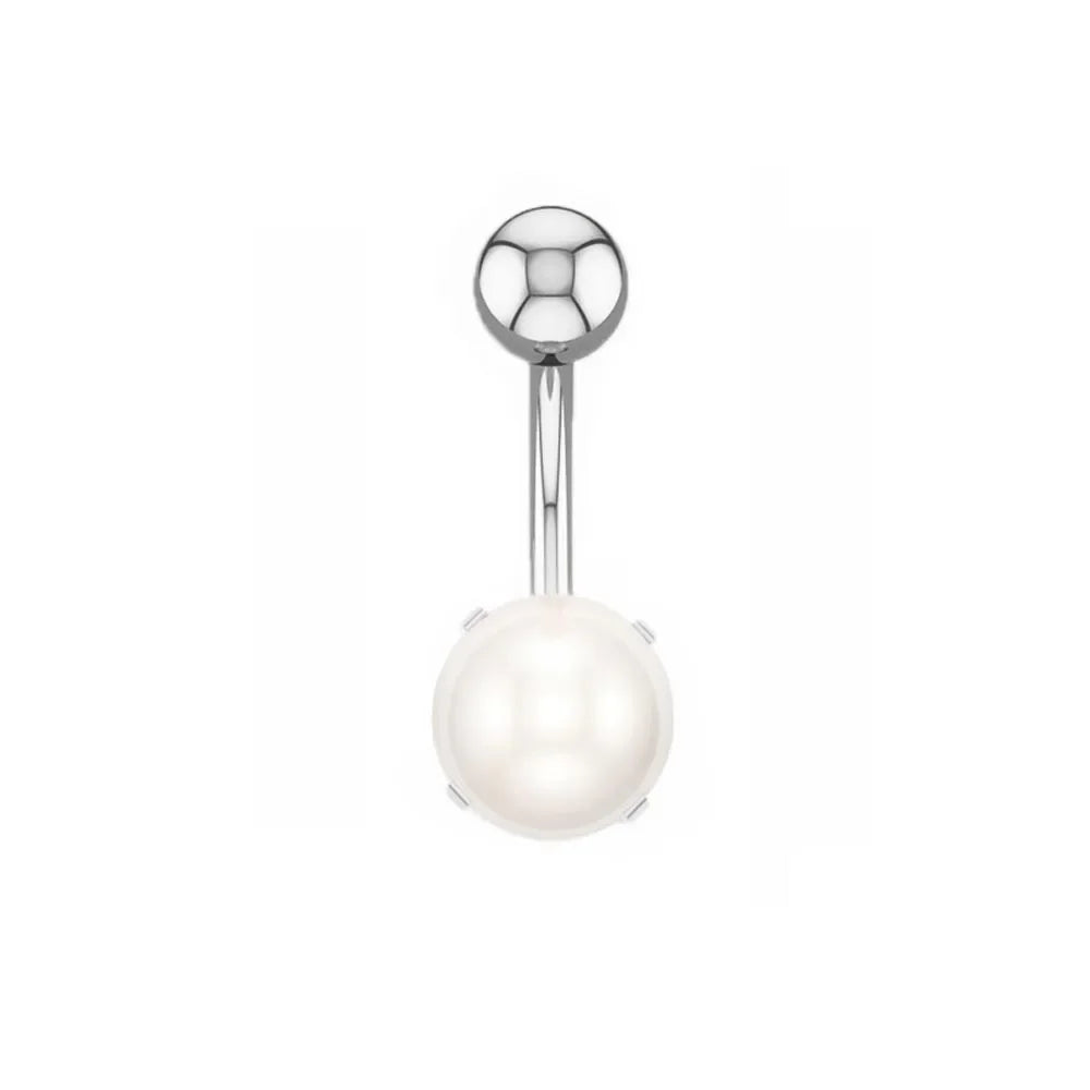 1pc 14G Belly Button Rings Navel Nombril Piercing Stainless Steel Belly Rings Women CZ Body Piercing Crystal Belly Rings Jewelry