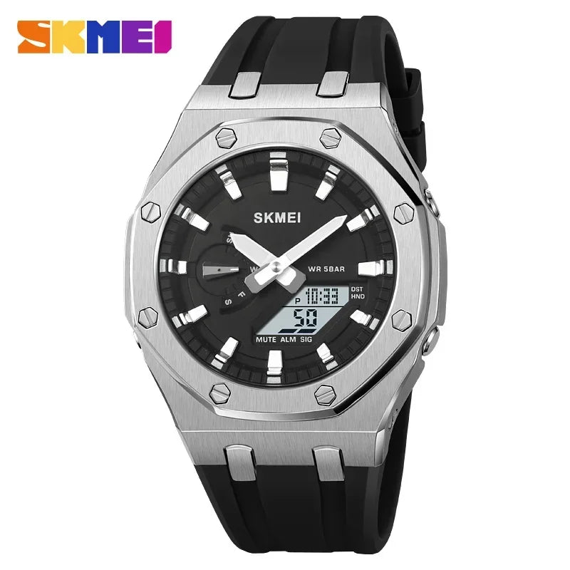SKMEI 2243 Men's Watch Student Electronic Watch Multi functional Sports Waterproof Night Glow Electronic Watch