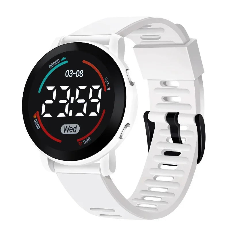 Unisex Sports Digital Watch for Men Women Boys Girls Fashion Waterproof Electronic Watches Breathable LED Wristwatch Gifts