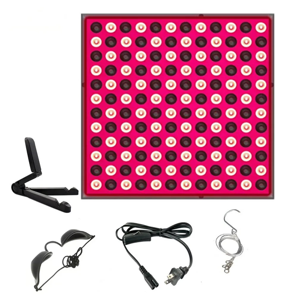 LED red panel light facial anti-aging skin care beauty 144 LED light body physiotherapy tools yoga relaxation lamp
