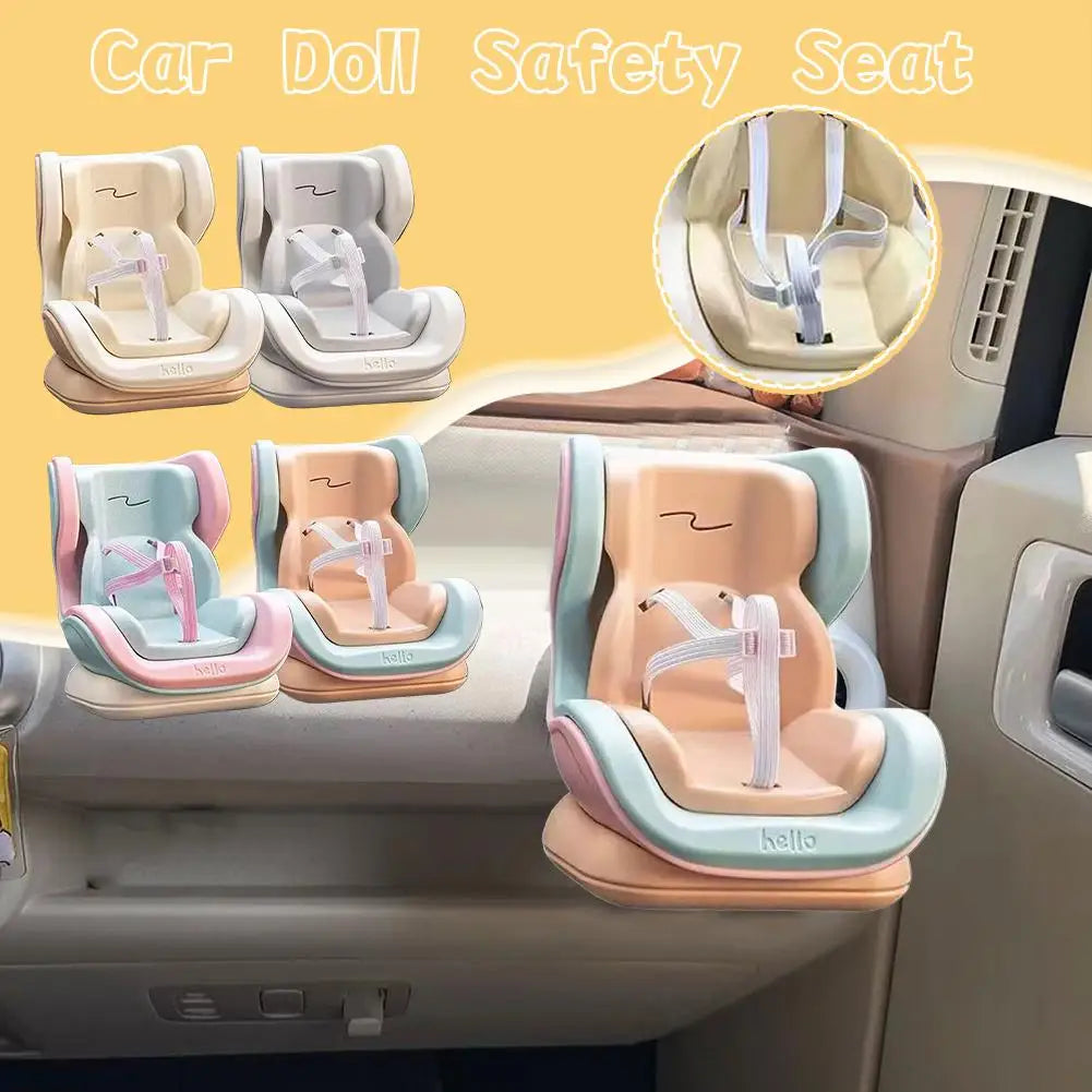 Doll Car Seat for 17cm Dolls Cute Fragrance Accessory car Air Vents Freshener Decor car Interior Blind Box Doll Accessory