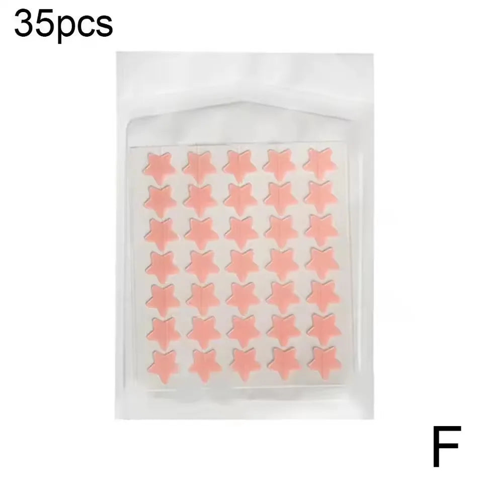 35/40Pcs Colorful Cute Star Heart Shaped Acne Treatment Sticker Invisible Acne Cover Pimple Patch Skin Care