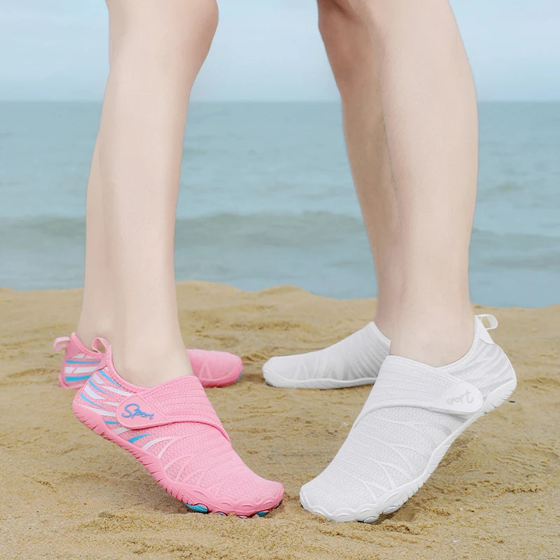 New Anti Slip Aqua Shoes Summer Outdoor Beach Quick Drying Shoes Breathable Creek Tracing Aqua Shoes Upstream Wading Footwear