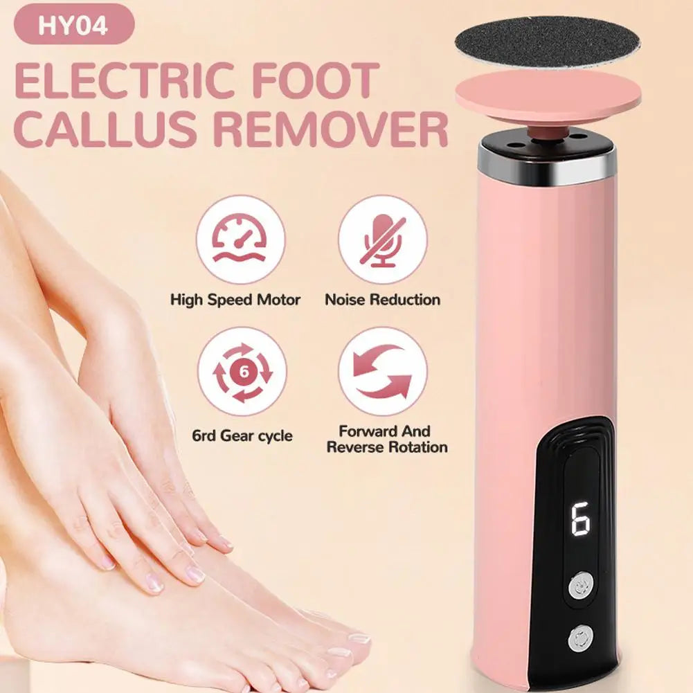 Electric Foot File Callus Remover For Feet, Professional Foot Scrubber Sander Grinder For Dead Skin Cracked Heel Pedicure Tool