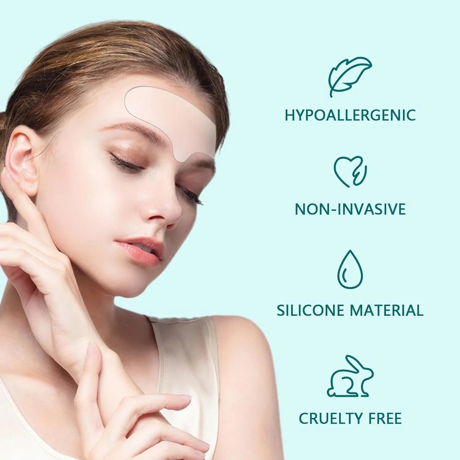 Reusable Silicone Patches Anti Rimpel Pads Silicone Wrinkle Removal Sticker Face Forehead Neck Eye Sticker Skin Care Patch