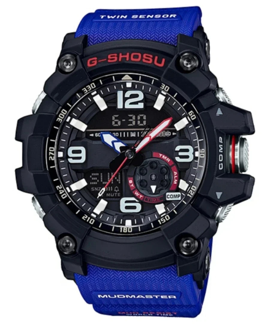 GG Digital Sports Electronic Unisex Watch Small Mud King LED Dual Display World Time Large Dial Full Function