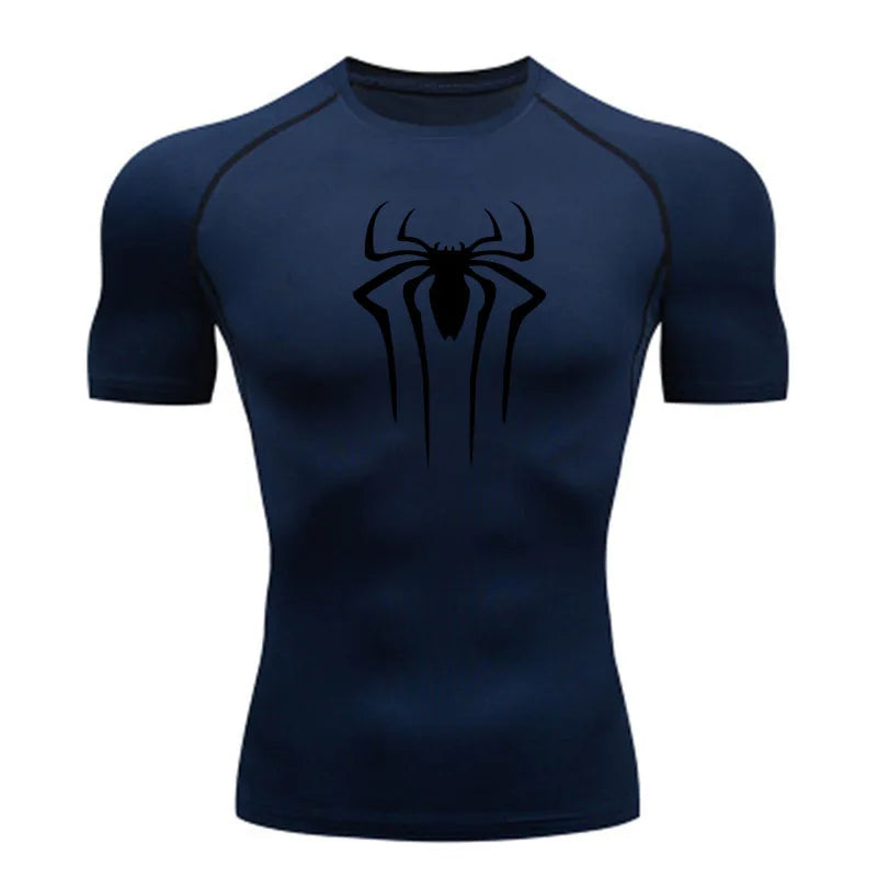 New Compression Shirt Men Fitness Gym Super Hero Sport Running T-Shirt Rashgard Tops Tee Quick Dry Short Sleeve T-Shirt For Men - Live Store 4U