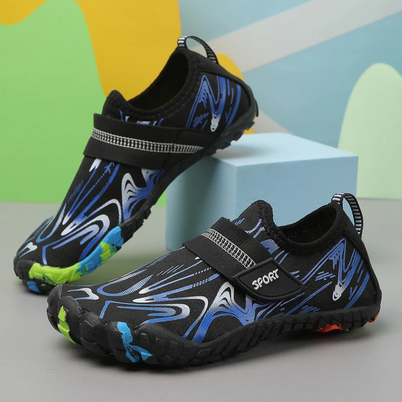 New KID Students Barefoot Quick-Drying Beach Swimming Shoes Aqua Shoes Indoor Fitness Running Shoes Summer Water Shoes 29-38#