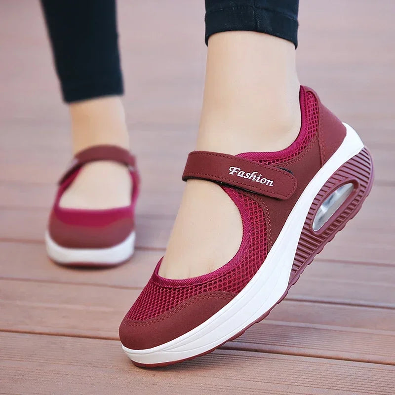 Casual Sneakers Summer Women Shoes Breathable Mesh Light Shoes for Women 2025 Trend Platform Sandals Black Zapatillas De Mujer