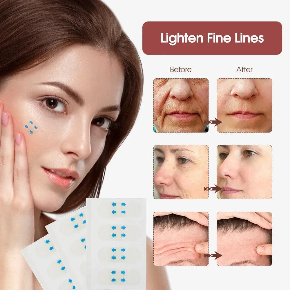 40/240/400Pcs Face Lift Tapes Invisible Face Lift Sticker Wrinkle Removal Stickers Tighten Chin Fade Fine Lines Shape V-Shaped