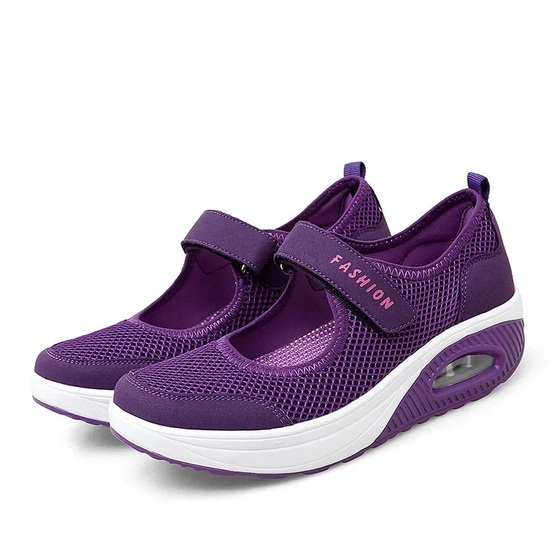Casual Sneakers Summer Women Shoes Breathable Mesh Light Shoes for Women 2025 Trend Platform Sandals Black Zapatillas De Mujer