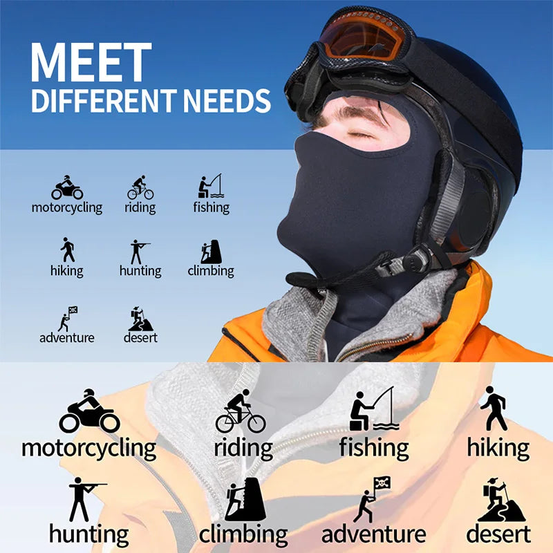 Ski Mask for Men Full Face Mask Balaclava Black Ski Masks Covering Neck Gaiter - Live Store 4U