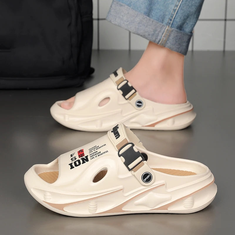 Summer Men's Outdoor Sandals Beach Slippers Comfortable Soft Clogs Men Casual Shoes Women Garden Water Shoes Men Beach Sandals